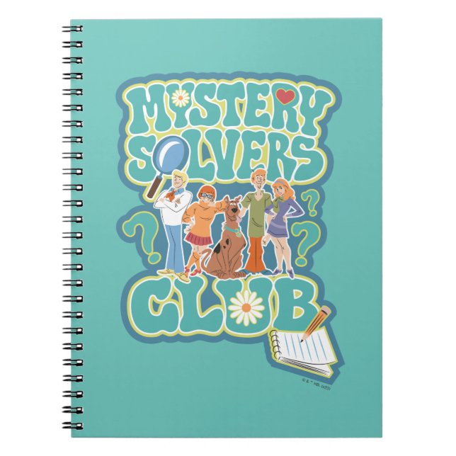 Cuaderno Scooby-Doo y la pandilla "Mystery Solvers Club" (Frente)