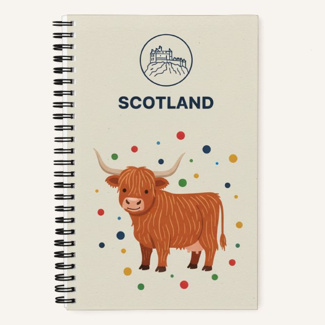 Cuaderno Scotland Heritage & Highland Cow Photo Archive (Anverso)