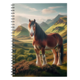 Cuaderno Scotland highlands Clydesdale horse