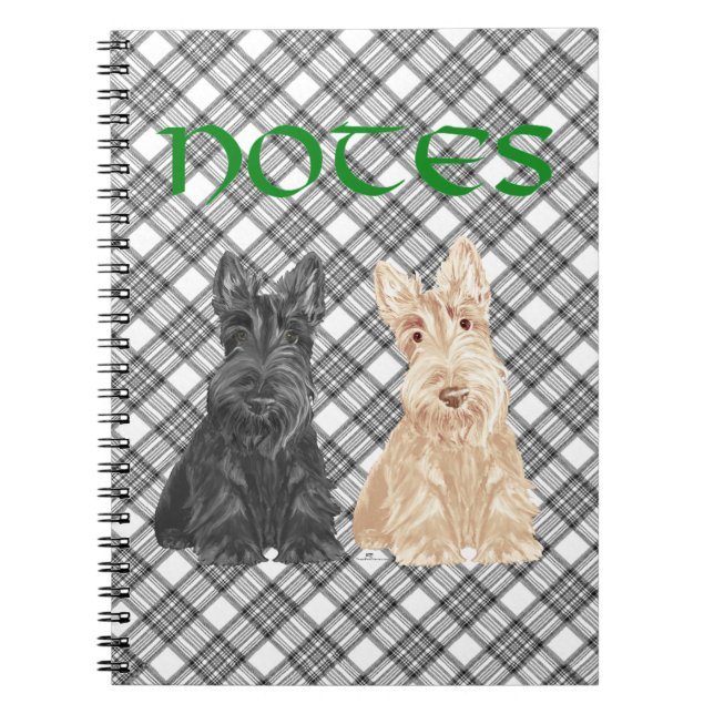 Cuaderno Scotties de tartán (Frente)