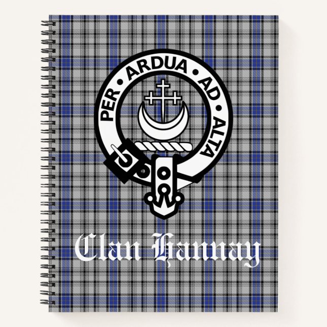 Cuaderno Scottish Clan Hannay Personalizado Bullet Journal (Anverso)
