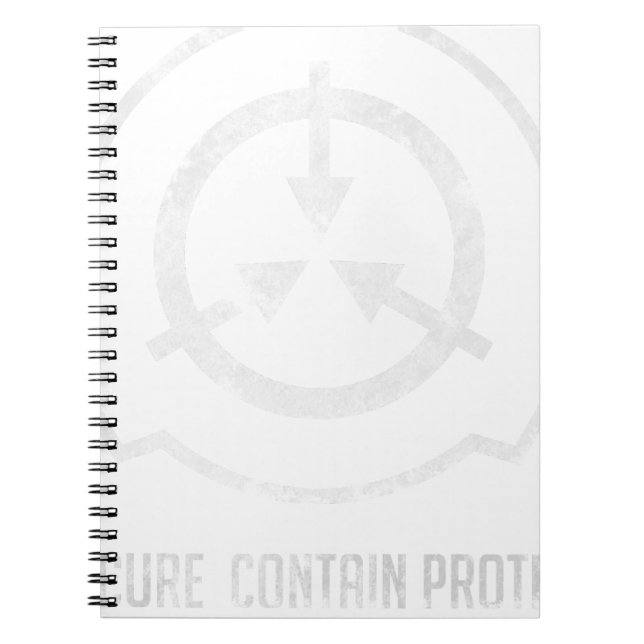 Cuaderno SCP: Secure. Contain Protect (Frente)