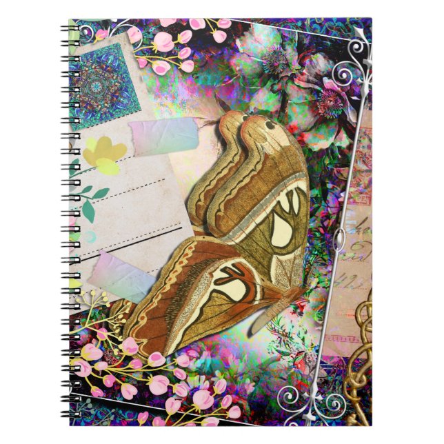 Cuaderno Scraps de mariposa de Junk Journal (Frente)