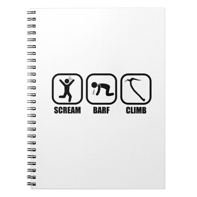Cuaderno Scream Barf Climb (Frente)