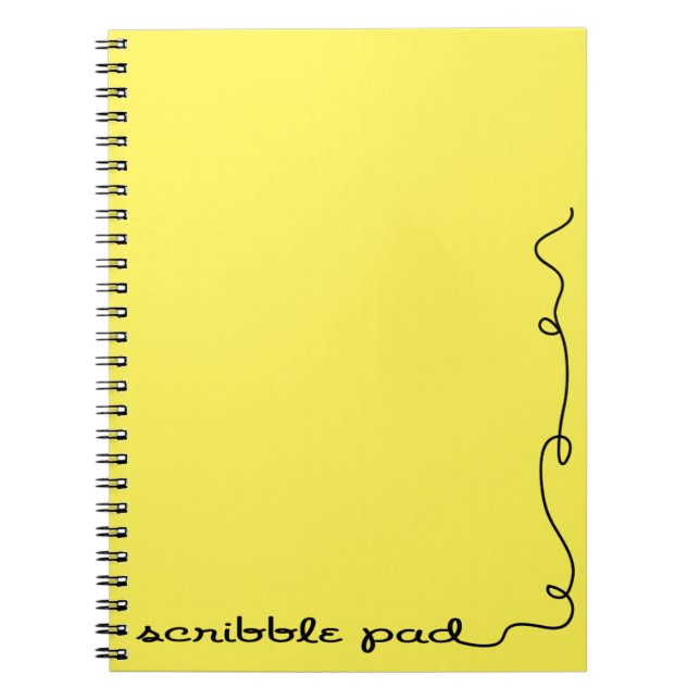 Cuaderno Scribble Pad amarillo (Frente)