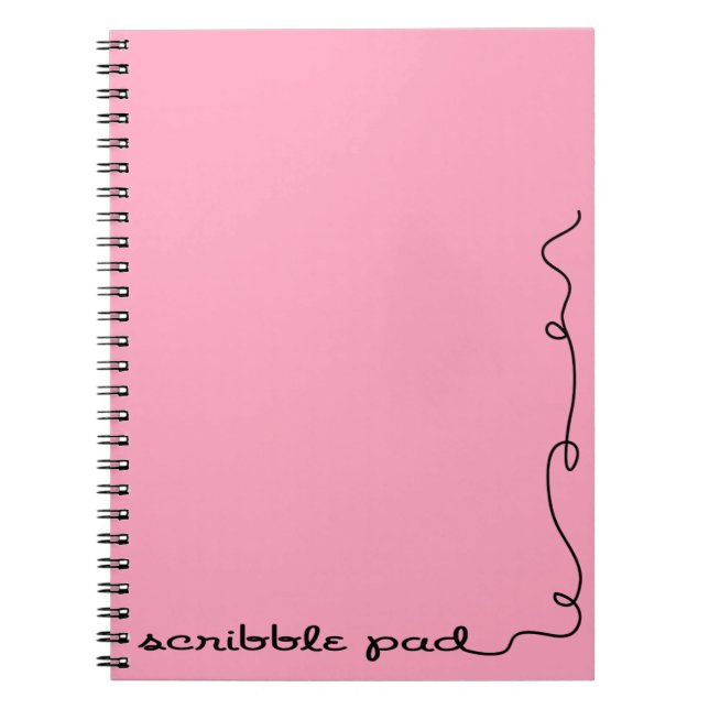 Cuaderno Scribble Pad Pink (Frente)
