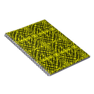 Cuaderno Scribe simple Tejido Espejo Amarillo Espiral
