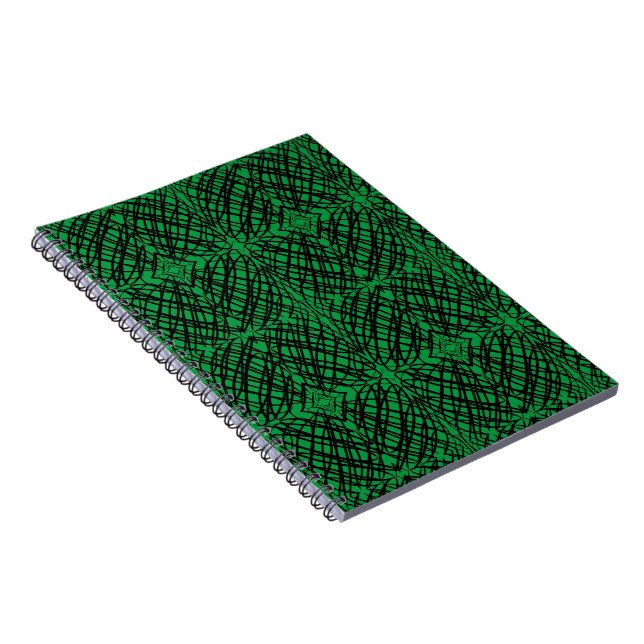 Cuaderno Scribe simple | Tejido Espejo | Rojo | Espiral (Lado Derecho)