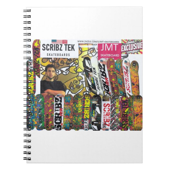 CUADERNO SCRIBZ TEK SKATEBOARDS / JMT EE. UU. (Frente)