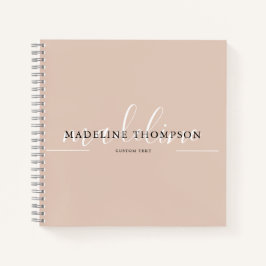 Cuaderno Script de caligrafía de Boho Beige