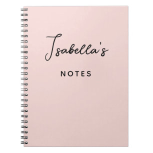 Cuaderno Script Moderno de Firma Manuscrita Rubor