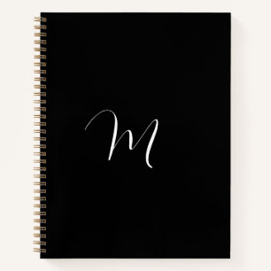 Cuaderno Script Monograma Black