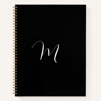 Cuaderno Script Monograma Black