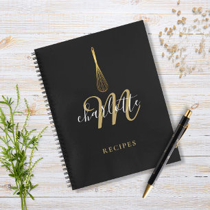 Cuaderno Script Monograma Receta de Whisky de Oro Negro