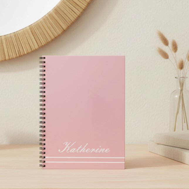 Cuaderno Script Name Minimalist Pink (Subido por el creador)