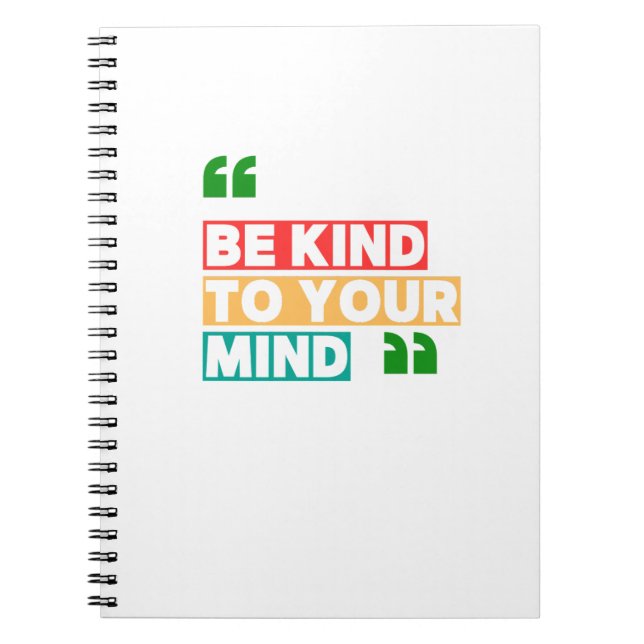 Cuaderno Sé Amable con Tu Mente (Frente)