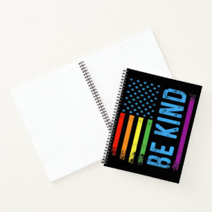 Cuaderno Sé Amable Lgbt Lgbtq Orgullo Gay Arcoíris