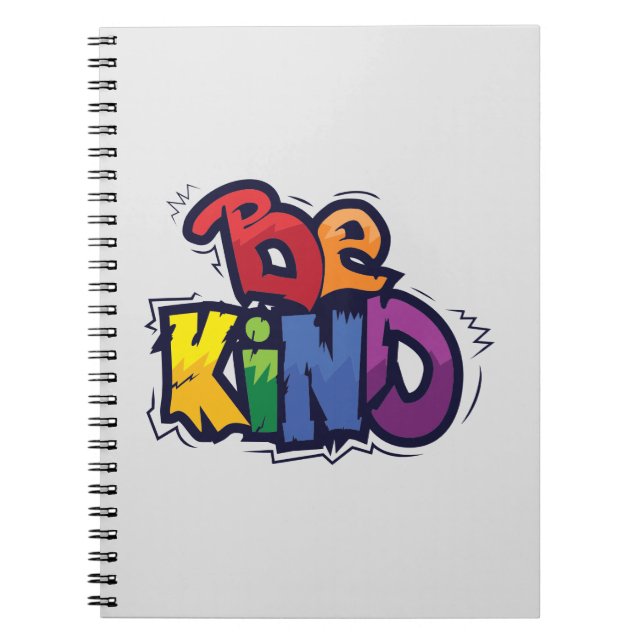 Cuaderno Sé amable | LGBTQ | Arcoiris | Mes del orgullo (Frente)