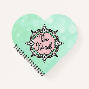 Cuaderno Sé amable   Mint Green y Pink