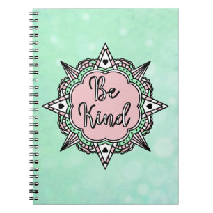 Cuaderno Sé amable   Mint Green y Pink