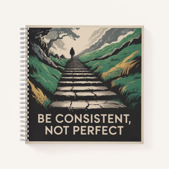 Cuaderno Sé constante, no perfecto (Anverso)