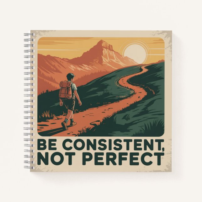 Cuaderno Sé constante, no perfecto (Anverso)