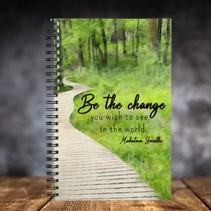 Cuaderno Sé el cambio que deseas ver en el mundo