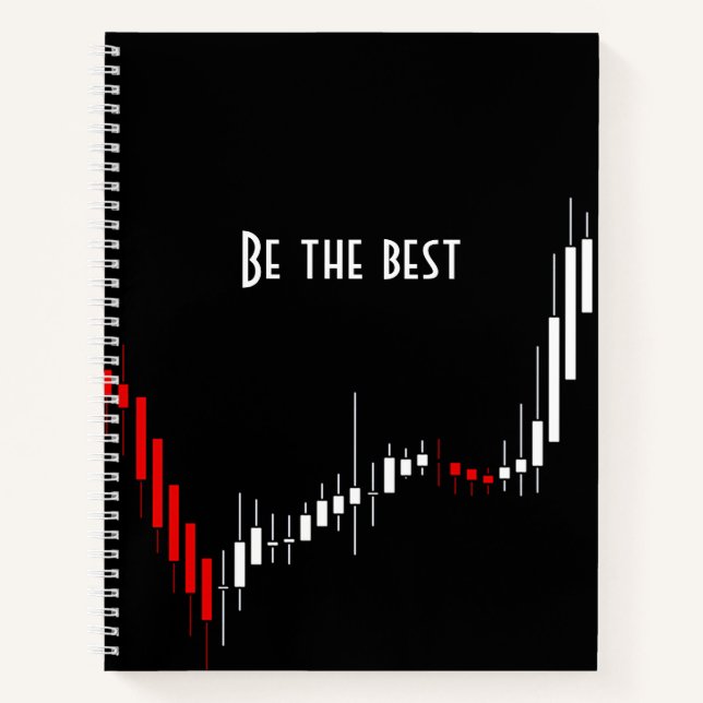 Cuaderno Sé el mejor. bloc de notas del monitor del mercado (Anverso)