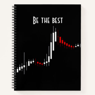 Cuaderno Sé el mejor. Portátil gráfico de monitor de forex