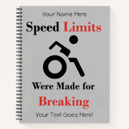 Cuaderno Se establecieron límites de velocidad para romper