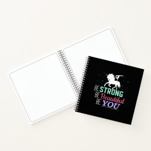 Cuaderno Sé Fuerte Hermosa Tú - Unicornio de Gimnasia