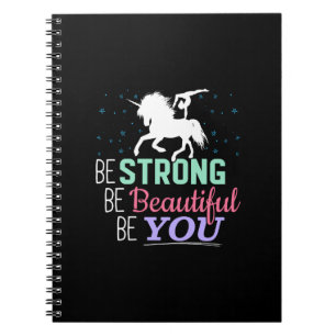Cuaderno Sé Fuerte Hermosa Tú - Unicornio de Gimnasia