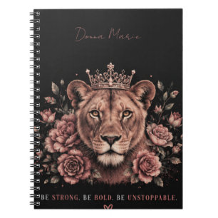 Cuaderno Sé Fuerte Sé Valiente Sé Imparable Corona de León