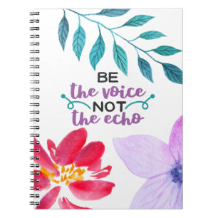 Cuaderno Sé la voz, no el eco