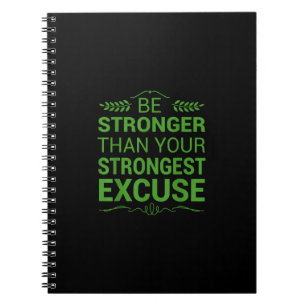 Cuaderno Sé más fuerte que la excusa más fuerte de Motiva