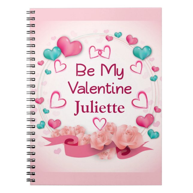Cuaderno Sé mi portátil personalizado de San Valentín (Frente)