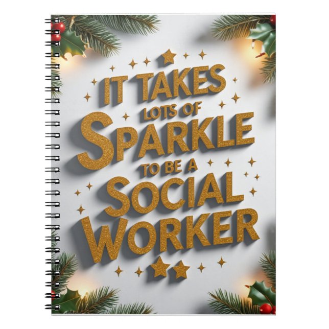 Cuaderno Se necesita mucho brillo para ser un trabajador so (Frente)
