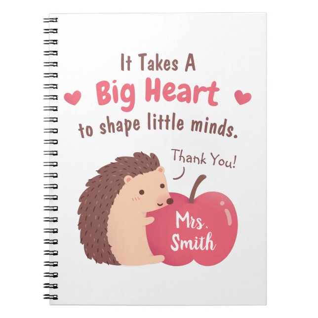 Cuaderno Se Necesita Un Gran Corazón Para Formar Pequeñas M (Frente)