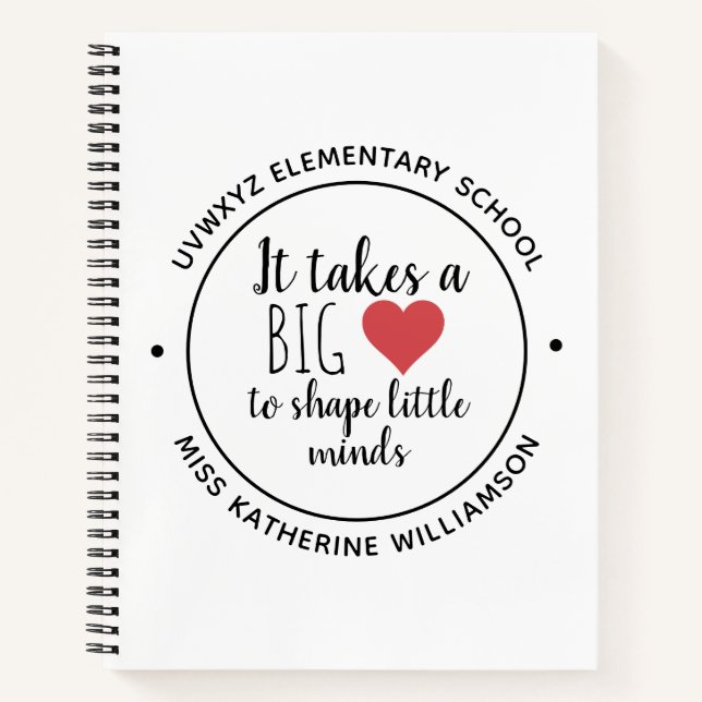 Cuaderno Se necesita un gran Personalizado de aprecio de lo (Anverso)