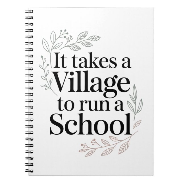 Cuaderno Se necesita un pueblo para dirigir una escuela Cit (Frente)