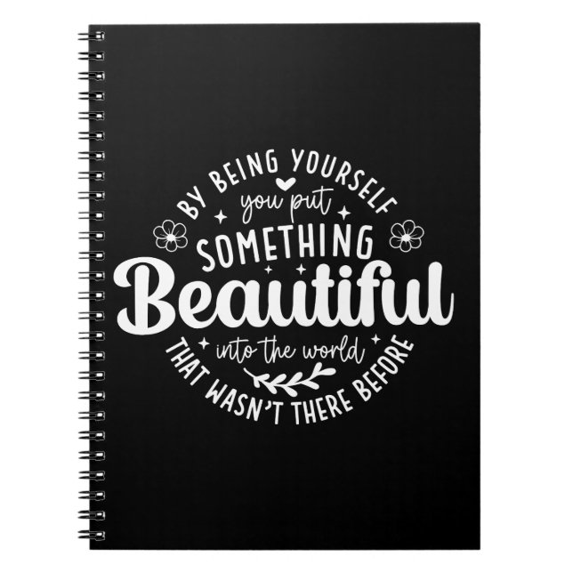 Cuaderno Sé Tú Algo Hermoso Cita (Frente)