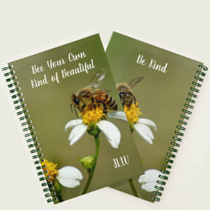 Cuaderno Sé Tu Propio Tipo de Hermosa Nota de Abeja Melífer