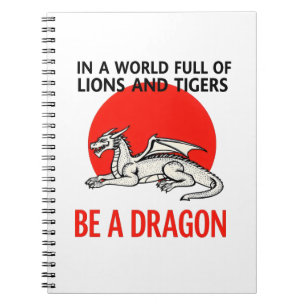 Cuaderno Sé un dragón - Diseño único de fantasía