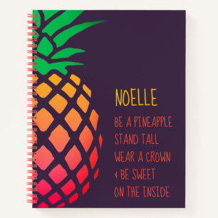 Cuaderno Sé un poema de piña, morado