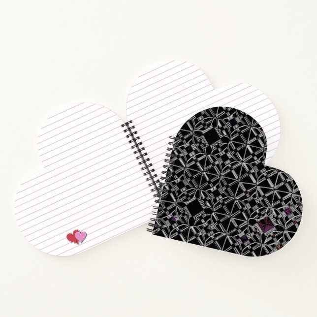 Cuaderno Se unió a la computadora portátil Crossroads Heart (Interior)