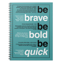 Sé valiente. Sé valiente. Sé Rápido. Citas motivac