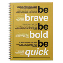 Sé valiente. Sé valiente. Sé Rápido. Citas motivac