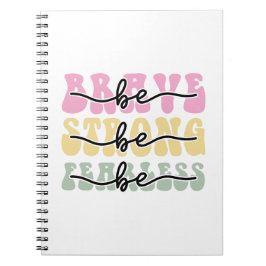 Cuaderno Sé valiente y sé fuerte sin miedo