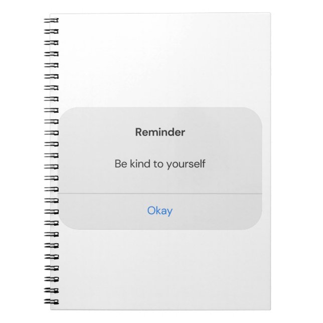Cuaderno Sea amable con el SHIRT Inspirador de positividad  (Frente)