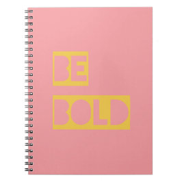 Cuaderno Sea amarillo inspirador intrépido del rosa de la